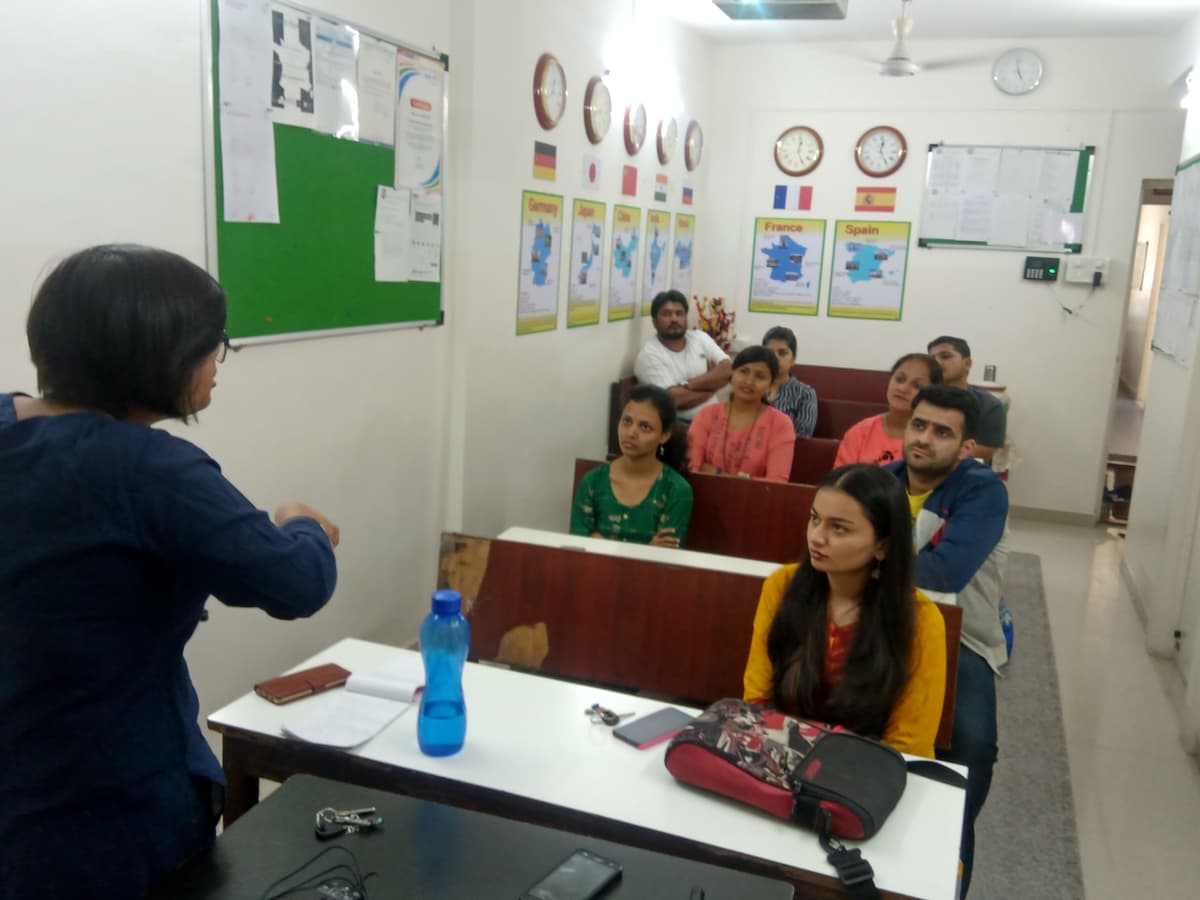 Language training session